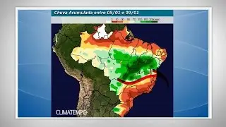 Chuva volumosa na BA, TO e GO
