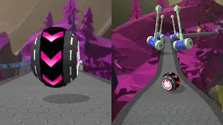 Rolling Balls Sky Escape Speedrun Challenge Vs Reverse Balls Speedrun Walkthrough Gameplay