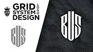 How to Create (BUS) Letter Logo Design with Grid System: Tutorial for Beginners.