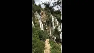 Beautiful Waterfall in the Mountains