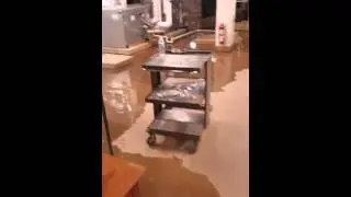 Boiler room flooding during heavy rains