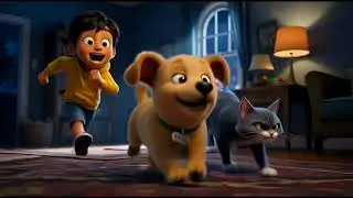 Tom & Jerry Style Cartoon 😹🐶 | Funny Dog Cat Chase | Kids 3D Animation