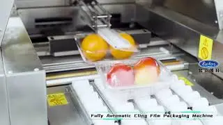 #Fully Automatic Cling Film Packaging Machine #Weight Inspection Machine #Automatic Labeling Machine