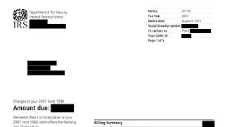 How to Understand your CP11A Notice (IRS changed the EIC on your tax return. You owe money.)