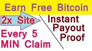 Every 5 Minute Claim | Earn 2x site Free Bitcoin | Instant Payout Proof | in Hindi |