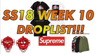 Supreme SS18 Week 10 Droplist!!!