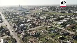 Drone video shows Perryton storm damage