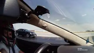 Jaguar XKR vs  Cadillac  CTS-V drag race 1/4 mile.