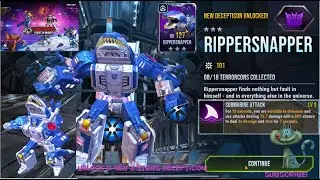 Transformers Earth Unlock RipperSnapper a 3 Stars Decepticon and his power called Submarine Attack