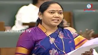 Home Minister Sucharitha Speech On Women Protection Bill In AP Assembly  || JAI BHEEM TV INDIA ||
