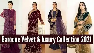 Baroque Velvet Collection 2021 || Baroque Luxury Velvet and Chiffon Collection 2021