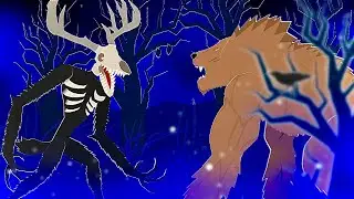 Wendigo vs Werewolf|Sticknodes animation
