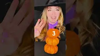 Stacking 5 Pumpkins | Witch Dress Up | Toddler Halloween Fun