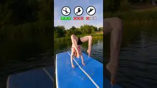Extreme AIRTRACK Turn Challenge auf dem SEE 💧 #backflip #Salto #challenge