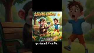 MONKEY  ┃  selfi first 🤣  funny shorts ❤ ┃  #cartoon #funny #comedy #cartoonforkids #aianimation #ai