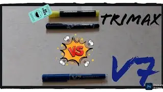 V7 vs Trimax | Pilot V7 vs Reynolds Trimax | Review of V7 and Trimax | Pikachu and superhero fun