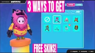 3 Ways To Get FREE SKINS In FALL GUYS. PC PS4 Xbox OR Switch!!!