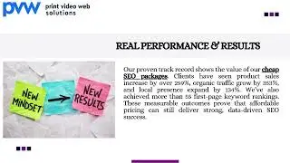 Affordable & Effective SEO Packages with Print Video Web