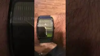 Titan edge black matte with 22mm leather strap