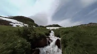 Водопад Мутновской ГЕОЭС. Камчатка. Дачные горячие источники.