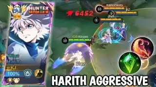 HOW TO PLAY HARITH AGGRESSIVE GAMEPLAY CARRY TEAM  WHEN YOU SOLO RANKED ON MYTHIC GLORY! - MLBB