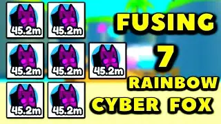 Fusing from rainbow Cyber Fox to golden Techno Cat | Fusing Method | Roblox Pet Simulator X
