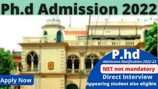 phd admission notification 2022| Gope college phd admission 2021-22| latest phd  @theteacherexam