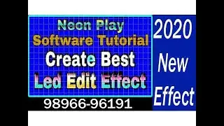 Neon play software create new effect 2020