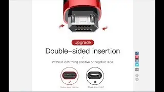 Baseus 2.4A Reversible Micro USB Cable
