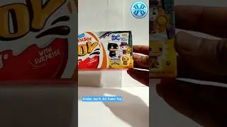 Kinder Joy ft. DC funko Toys #trendingshorts #kinderjoy #kinderjoyopening #dccomics