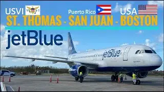 PANDEMIC TRIPREPORT | JetBlue (Economy) | Airbus A320 | St. Thomas (USVI) - San Juan (PR) - Boston