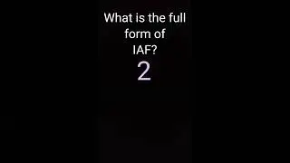 What is the full form of IAF???gk quiz???