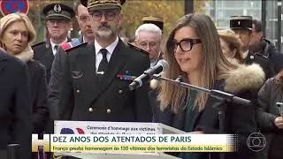 10 anos do atentado hist&oacute;rico de Paris : v&iacute;timas s&atilde;o homenageados (13/11/2025)