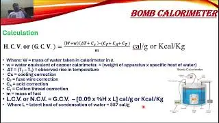 BOMB CALORIMETER
