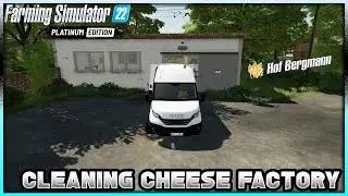 🚜I Spent 24hours on HOF BERGMANN🚜 | Cleaning Cheese Factory | Episode 22 | #farmingsimulator22 🚜