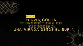 Charla Tecnopoéticas del Tecnoceno: una mirada desde el Sur. Flavia Costa.