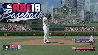 RBI Baseball 19 Gameplay - Chicago Cubs vs Philadelphia Phillies 4 Inning Game (PS4)