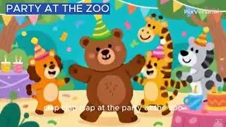 PARTY AT THE ZOO #zoo #animales #animation #party #music #dance #song  #kidssongs #funny #fun