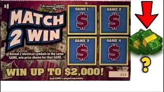 I PLAYED 45 SCRATCH OFFS IN A ROW!... $2K PRIZE MATCH 2 WIN LOTTERY TICKETS