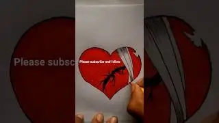 Drawing a Broken Heart! 😞💔&nbsp;#art