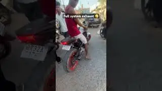 Mt 15 full system exhaust ￼very loudly
