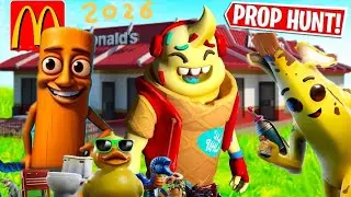 *PROP HUNT* EN EL MCDONALD&rsquo;S 🍔 (FORTNITE MINIJUEGOS)