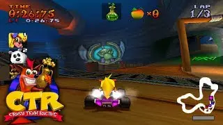 Давайте поиграем в Crash Team Racing: Часть 6 &mdash; Трофеи Глейшер-парка + Комодо Джо
