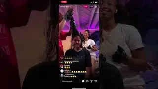 Quvenzhane dying her hair on live