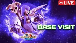🛑 CLASH OF CLANS BASE VISIT AND WAR ATTACK LIVE #coclive #livegame