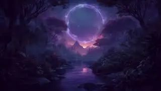 Portal Over | Twilight Jungle Ambience | Mystic Rift & Violet Horizon Fantasy Background