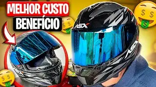 MEU NOVO CAPACETE ASX CITY ARROW [ BARATO E TOP ] MELHOR QUE O LS2 ? 😍