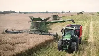 6 KOMBAJNÓW JOHN DEERE || GR Różańscy | AGROFarm tv