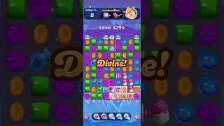 Candy Crush Saga level 4290 - Nightmare Level with 3 FREE Boosters & 12 Gold Bars | High Speed