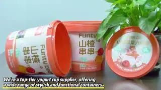 One Cup, One Brand: Custom Yogurt Packaging#customyogurtcups#yogurtpackagingcontainers
